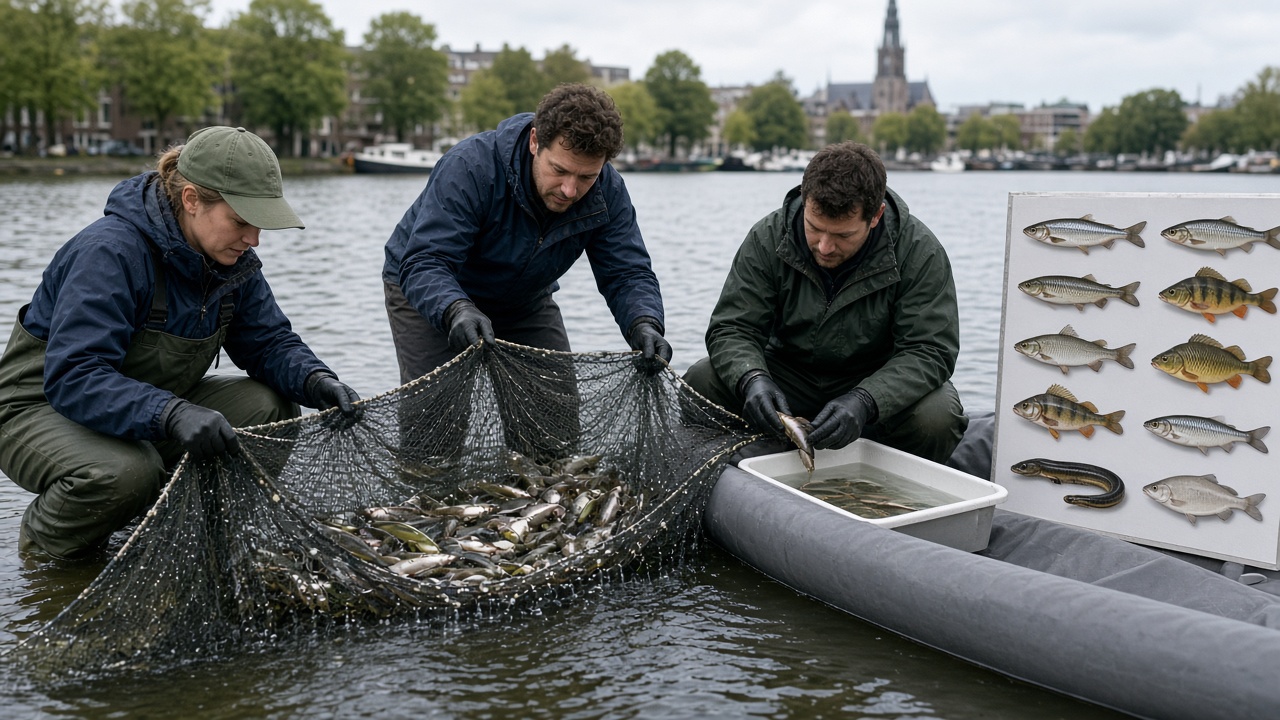 Ichthyologische termen en visbestandregistratie tijdens ecologisch onderzoek in Amsterdam zoetwater